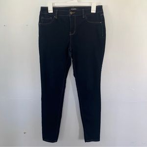 D JEANS Women's Solid Dark Blue Color Skinny Jeans Size 8